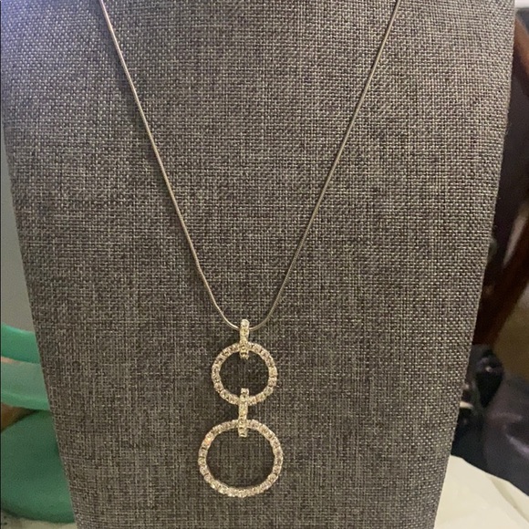 Sterling silver CZ stone necklace - Picture 2 of 6